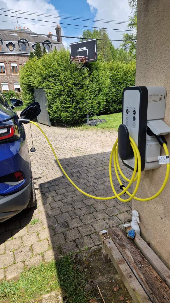 Installation borne de recharge électrique Rouen